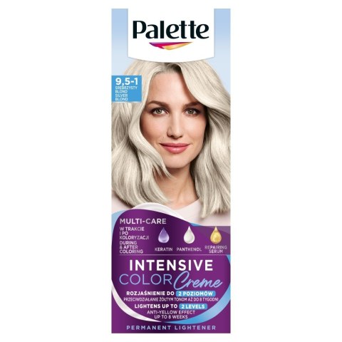 PALETTE Intensive Color Creme Krem koloryzujący nr 9.5-1 - srebrzysty blond 1op.