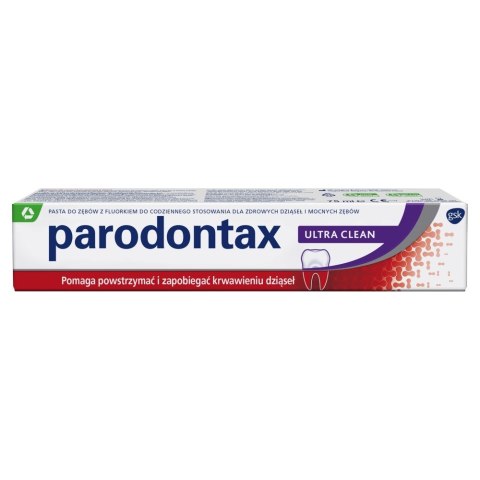 PARODONTAX Ultra Clean Pasta do zębów z fluorem na krwawiące dziąsła 75 ml