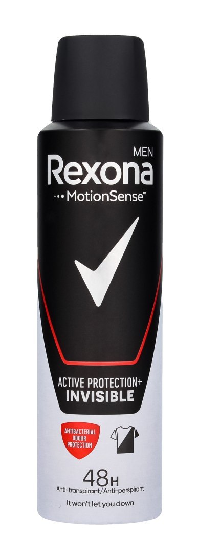 REXONA Men Antyperspirant w sprayu Active Protection+ Invisible 150 ml REXONA Men Antyperspirant w sprayu Active Protection+ Invisible 150 ml