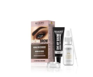 REVERS Oh! My Brow Henna kremowa do brwi - ciemny brąz