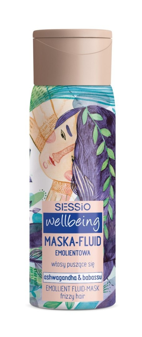 SESSIO Wellbeing Maska - fluid emolientowa do włosów Ashwagandha & Babassu 300 ml