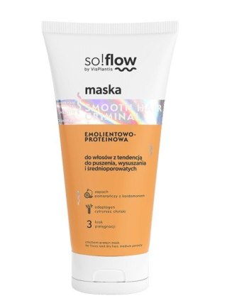 SO!FLOW Maska emolientowo-proteinowa do włosów z tendencją do puszenia, wysuszania 200 ml