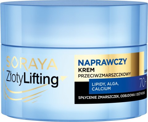 SORAYA Złoty Lifting Naprawczy Krem przeciwzmarszczkowy 70+ na dzień i noc 50ml