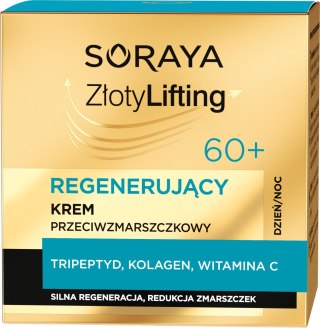 SORAYA Złoty Lifting Regenerujący Krem przeciwzmarszczkowy 60+ na dzień i noc 50ml