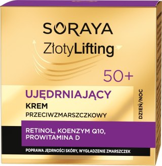 SORAYA Złoty Lifting Ujędrniający Krem przeciwzmarszczkowy 50+ na dzień i noc 50ml