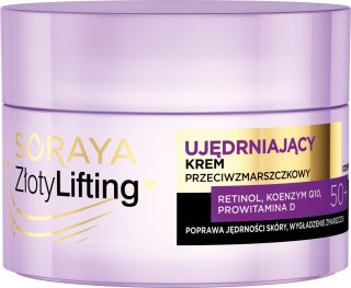 SORAYA Złoty Lifting Ujędrniający Krem przeciwzmarszczkowy 50+ na dzień i noc 50ml