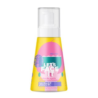 TUTTI FRUTTI Let`s Face It Nawilżająca pianka do mycia twarzy z gliceryną 8% + Nutri Shot E+F 250 ml