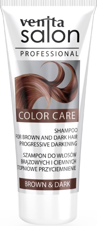 VENITA Salon Professional Szampon Color Care do włosów brązowych i ciemnych - stopniowo przyciemniający 200ml