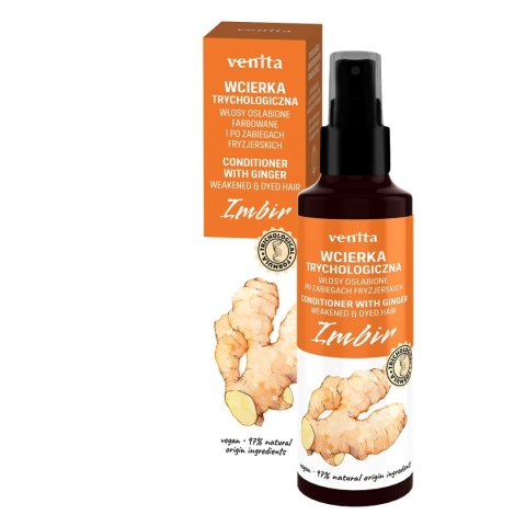 VENITA Trichological Formula Wcierka trychologiczna Imbir - do włosów osłabionych,farbowanych i po zabiegach fryzjerskich 100ml VENITA Trichological Formula Wcierka trychologiczna Imbir - do włosów osłabionych,farbowanych i po zabiegach fryzjerskich 100ml