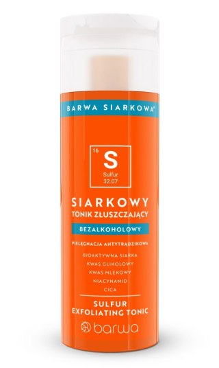 BARWA Siarkowa Siarkowy Tonik złuszczający - bezalkoholowy 200ml