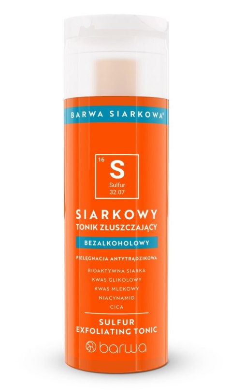 BARWA Siarkowa Siarkowy Tonik złuszczający - bezalkoholowy 200ml