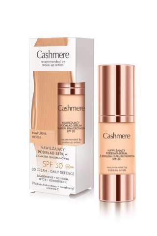 CASHMERE DD SPF 30 Nawilżający podkład-serum z kwasem hialuronowym Natural Beige 30 ml