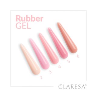 CLARESA Rubber Gel Żel do budowania i przedłużania paznokci 02 - 12 g