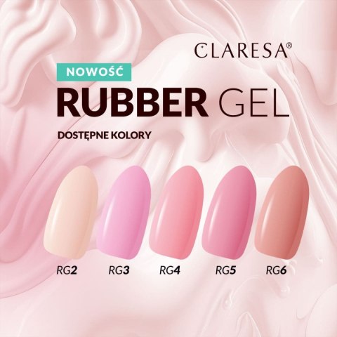 CLARESA Rubber Gel Żel do budowania i przedłużania paznokci 03 - 12 g