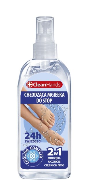 CLEAN HANDS Mgiełka do stóp chłodząca 2w1 100 ml