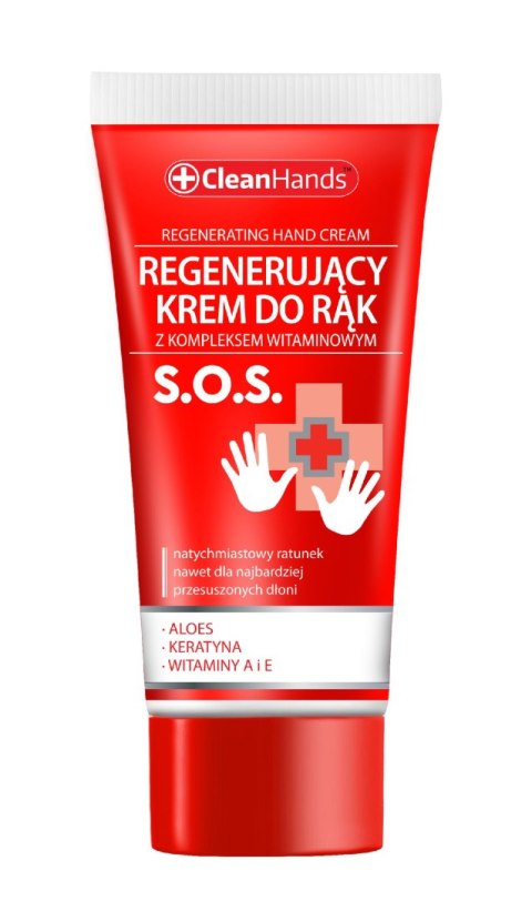 CLEAN HANDS Regenerujący krem do rąk S.O.S 30 ml CLEAN HANDS Regenerujący krem do rąk S.O.S 30 ml