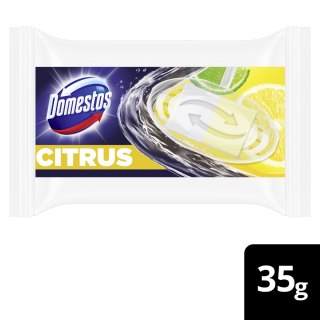 DOMESTOS Power Citrus Kostka zapachowa do WC 3w1 - zapas 35 g