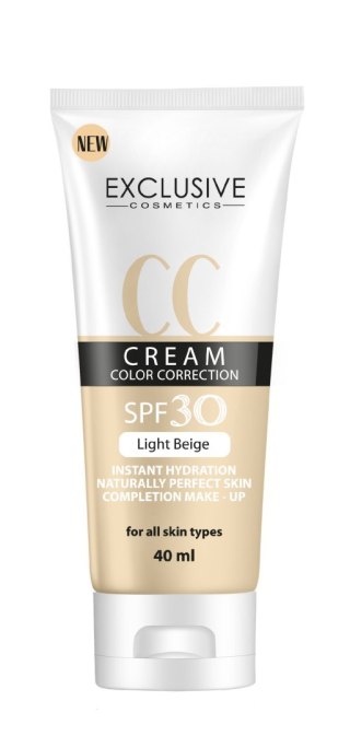 EXCLUSIVE CC Cream Color Correction SPF 30 Light Beige 40 ml