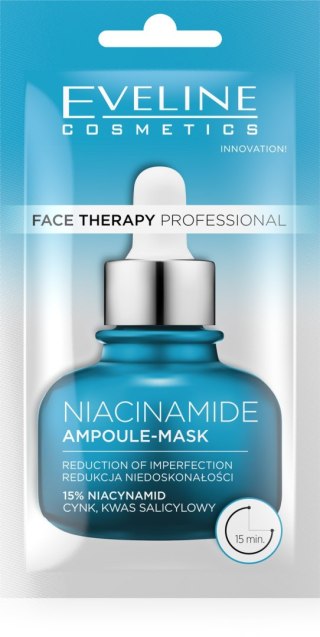 EVELINE Face Therapy Professional Maska-ampułka redukująca niedoskonałości z Niacynamidem 8 ml