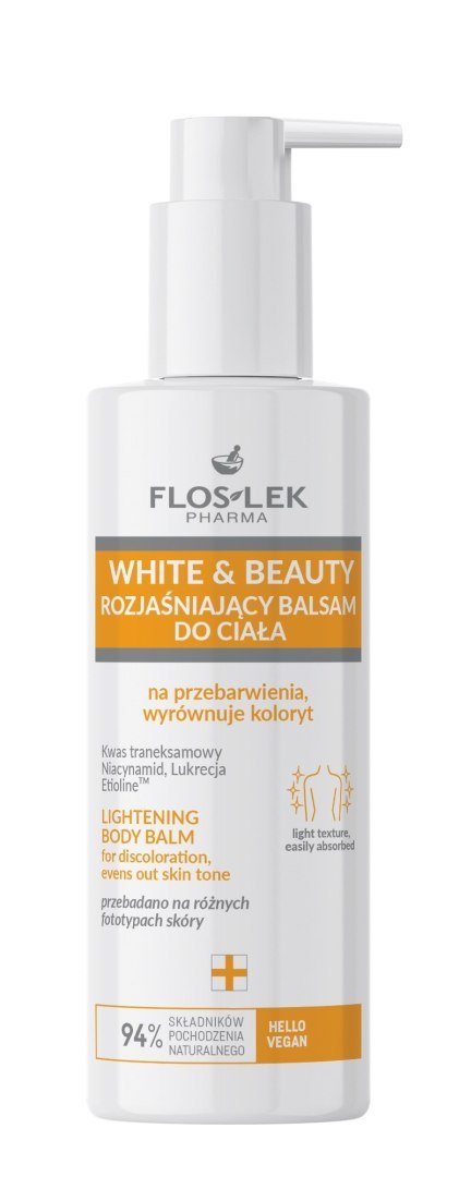 FLOSLEK PHARMA White & Beauty Rozjaśniający Balsam do ciała 175ml FLOSLEK PHARMA White & Beauty Rozjaśniający Balsam do ciała 175ml