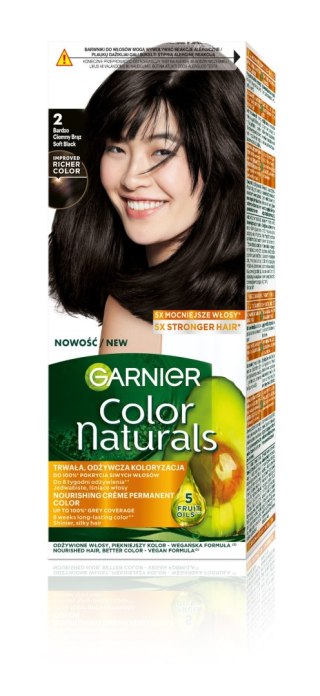 GARNIER Color Naturals Farba nr 2 - Bardzo Ciemny Brąz 1op.
