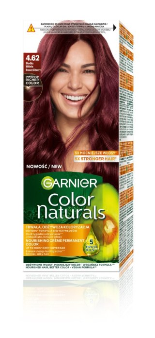 GARNIER Color Naturals Farba nr 4.62 - Słodka Wiśnia 1op.