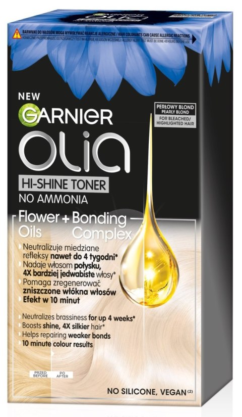 GARNIER Olia Hi-Shine Toner do włosów blond - Perłowy Blond 1op. GARNIER Olia Hi-Shine Toner do włosów blond - Perłowy Blond 1op.