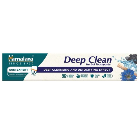 HIMALAYA Gum Expert Ziołowa Pasta do zębów Deep Clean z węglem aktywnym 75ml