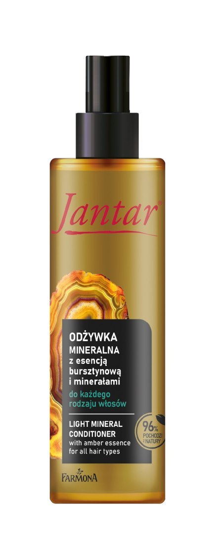 JANTAR Lekka odżywka mineralna z esencją bursztynową do każdego rodzaju włosów 200 ml