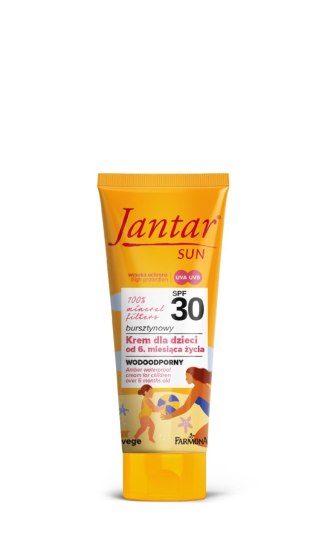 JANTAR Sun Bursztynowy krem wodoodporny SPF 30 dla dzieci od 6 miesiąca 50 ml