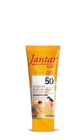 JANTAR Sun Bursztynowy krem wodoodporny SPF 50 dla dzieci od 3. roku życia 50 ml