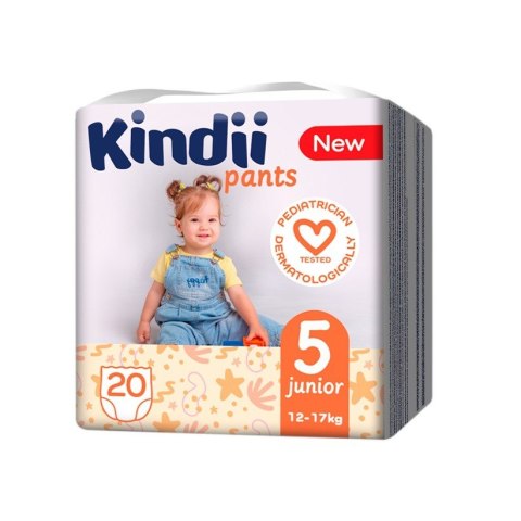 KINDI Pielucho-majtki junior rozmiar 5 (12-17 kg) 20 sztuk