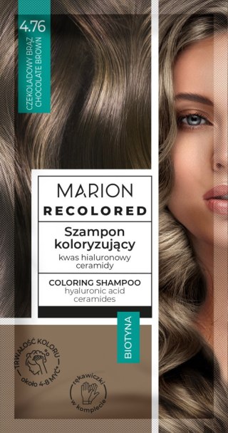 MARION Recolored Szampon koloryzujący nr 4.76 Czekoladowy brąz 35 ml