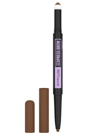 MAYBELLINE Express Brow Satin Duo Dwustronna Kredka do brwi nr 02 Medium Brown 1szt MAYBELLINE Express Brow Satin Duo Dwustronna Kredka do brwi nr 02 Medium Brown 1szt