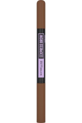 MAYBELLINE Express Brow Satin Duo Dwustronna Kredka do brwi nr 02 Medium Brown 1szt