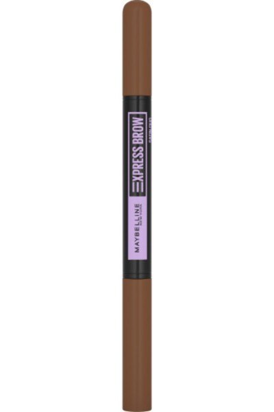 MAYBELLINE Express Brow Satin Duo Dwustronna Kredka do brwi nr 02 Medium Brown 1szt MAYBELLINE Express Brow Satin Duo Dwustronna Kredka do brwi nr 02 Medium Brown 1szt