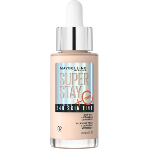 MAYBELLINE Super Stay 24H Skin Tint Rozświetlający Podkład do twarzy z witaminą C nr 02 - 30ml