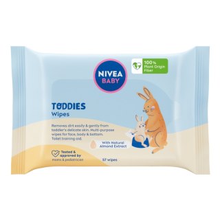 NIVEA Baby Chusteczki nawilżane biodegradowalne Toddies 57 szt.