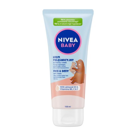 NIVEA Baby Krem pielęgnacyjny do twarzy i ciała dla dzieci i niemowląt 100 ml NIVEA Baby Krem pielęgnacyjny do twarzy i ciała dla dzieci i niemowląt 100 ml