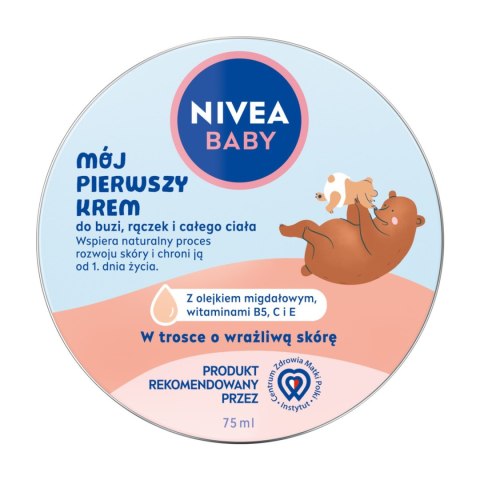 NIVEA Baby Mój pierwszy krem krem do buzi, rączek i całego ciała 75 ml