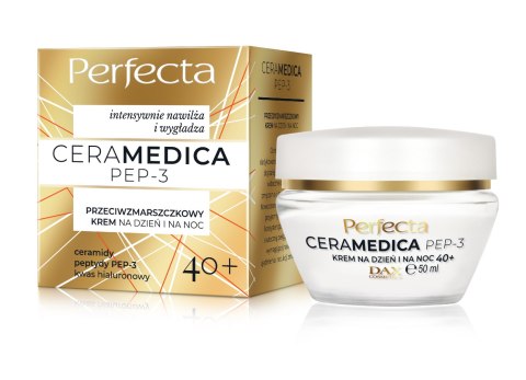 PERFECTA Ceramedica PEP3 40+ Przeciwzmarszczkowy krem na dzień i na noc 50 ml