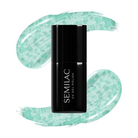SEMILAC Lakier Hybrydowy 495 Mint Glacier 7 ml SEMILAC Lakier Hybrydowy 495 Mint Glacier 7 ml