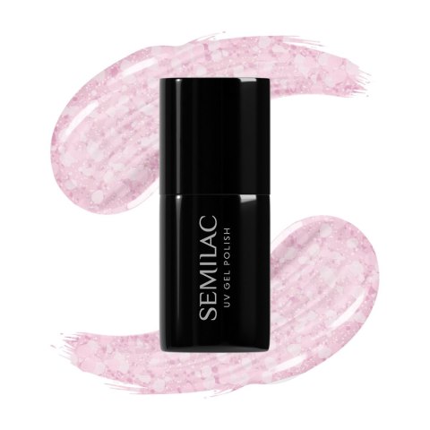 SEMILAC Lakier hybrydowy 491 Strawberry Ice 7 ml SEMILAC Lakier hybrydowy 491 Strawberry Ice 7 ml