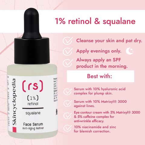 SKINCYCLOPEDIA Serum do twarzy z 1% Retinolem i Skwalanem 30 ml