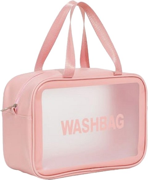 TOP CHOICE Kosmetyczka przezroczysta jednokomorowa Washbag (99328) 1 szt. - mix kolorów