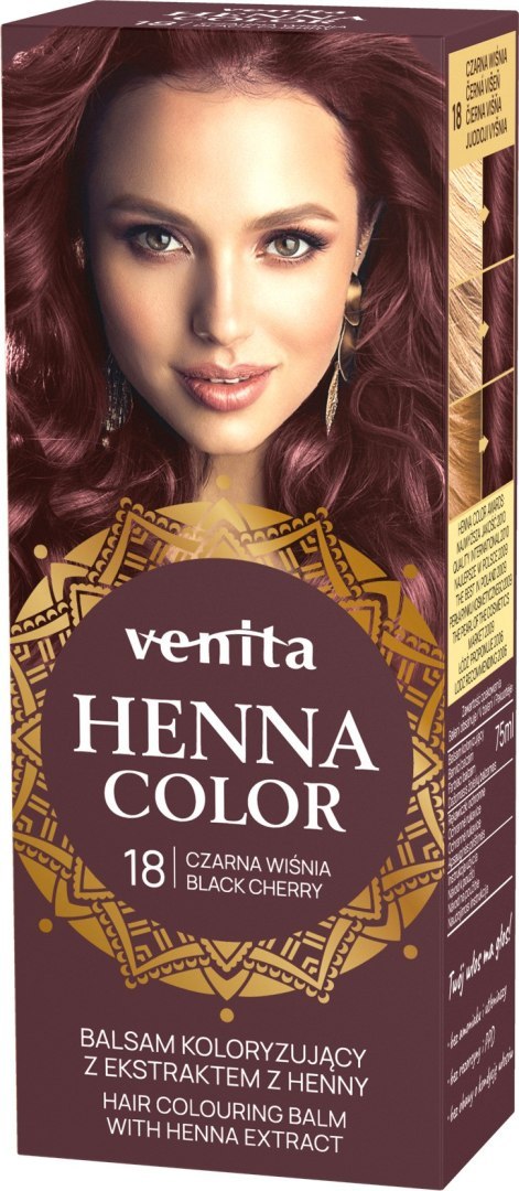 VENITA HENNA COLOR BALSAM NR 18 CZARNA WIŚNIA