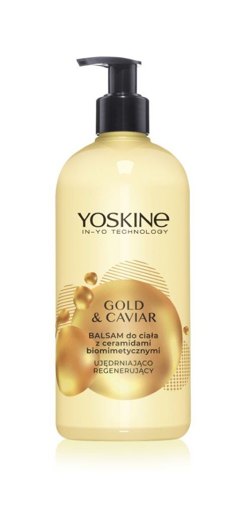 YOSKINE Gold & Caviar Balsam do ciała z ceramidami biomimetycznymi ujędrniająco regenerujący 400 ml YOSKINE Gold & Caviar Balsam do ciała z ceramidami biomimetycznymi ujędrniająco regenerujący 400 ml