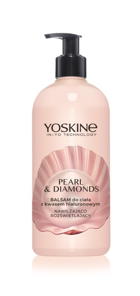 YOSKINE Pearl & Diamonds Balsam do ciała z kwasem hialuronowym nawilżająco rozświetlający 400 ml YOSKINE Pearl & Diamonds Balsam do ciała z kwasem hialuronowym nawilżająco rozświetlający 400 ml