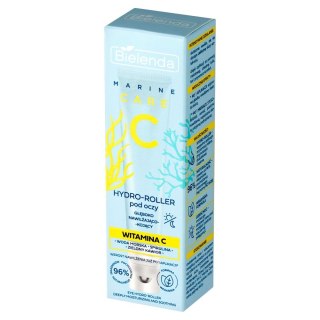 BIELENDA Marine Care C Hydro-roller pod oczy głęboko nawilżająco kojący na dzień i noc - Witamina C 15 ml