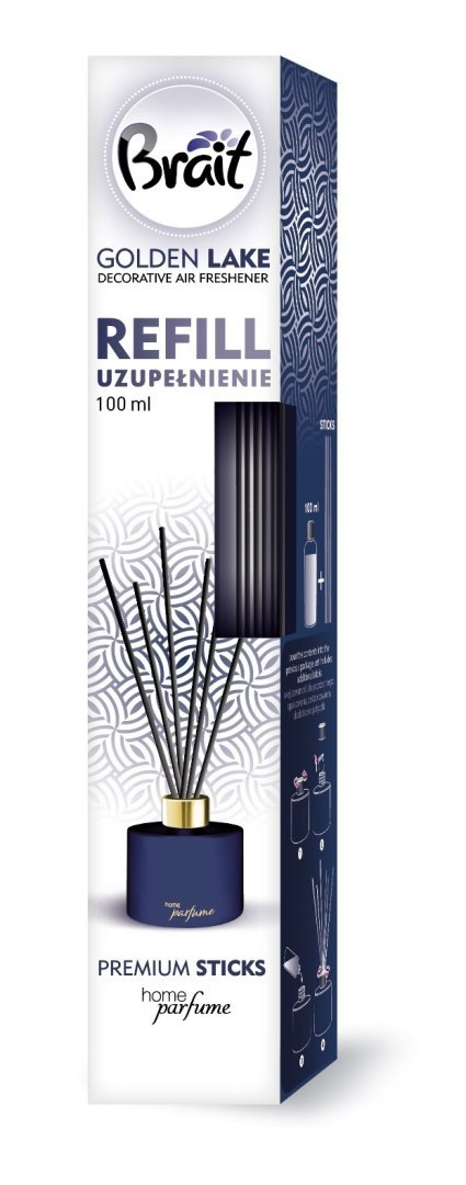 BRAIT Golden Lake Refilly Odświeżacz- uzupełnienie 100 ml BRAIT Golden Lake Refilly Odświeżacz- uzupełnienie 100 ml
